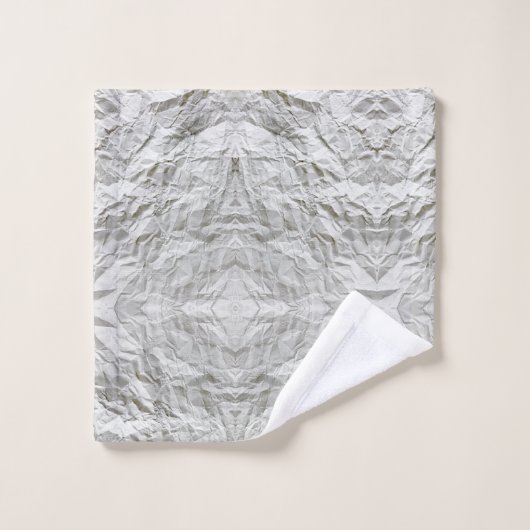 Grappig gerimpeld papier bad handdoek (Wasdoekje)