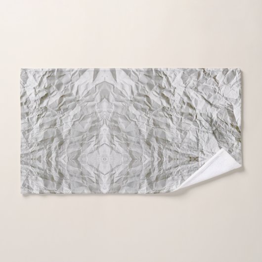 Grappig gerimpeld papier bad handdoek (Handdoek)