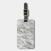 Grappig gerimpeld papier bagagelabel (Voorkant verticaal)
