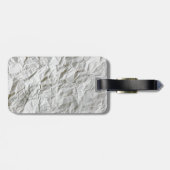 Grappig gerimpeld papier bagagelabel (Achterkant horizontaal)