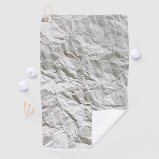 Grappig gerimpeld papier golfhanddoek (Insitu)
