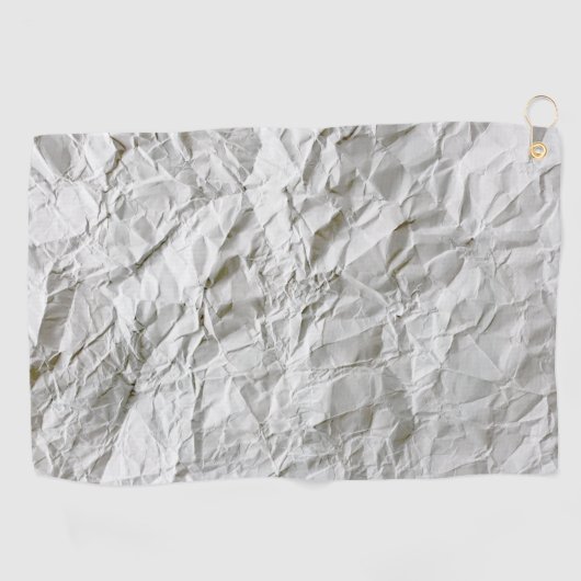 Grappig gerimpeld papier golfhanddoek (Horizontaal)