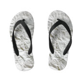 Grappig gerimpeld papier kinder teenslippers (Voetbed)