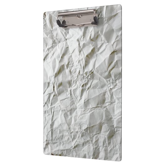 Grappig gerimpeld papier klembord (Links)