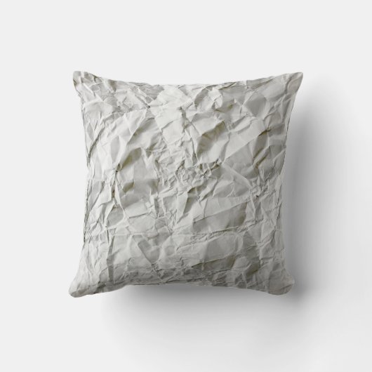 Grappig gerimpeld papier kussen (Achterkant)