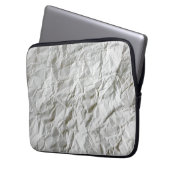 Grappig gerimpeld papier laptop sleeve (Voorkant Links)
