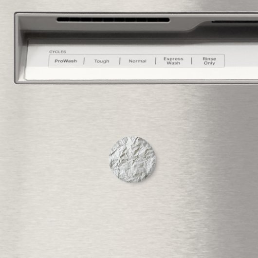 Grappig gerimpeld papier magneet (Insitu (Vaatwasser))