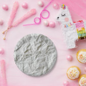 Grappig gerimpeld papier papieren bordje (Feest)