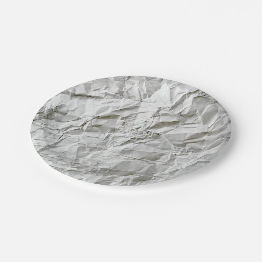 Grappig gerimpeld papier papieren bordje (Gekanteld)