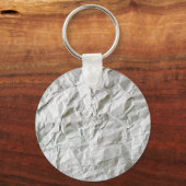 Grappig gerimpeld papier sleutelhanger (Voorkant)
