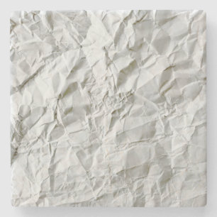 Grappig gerimpeld papier stenen onderzetter