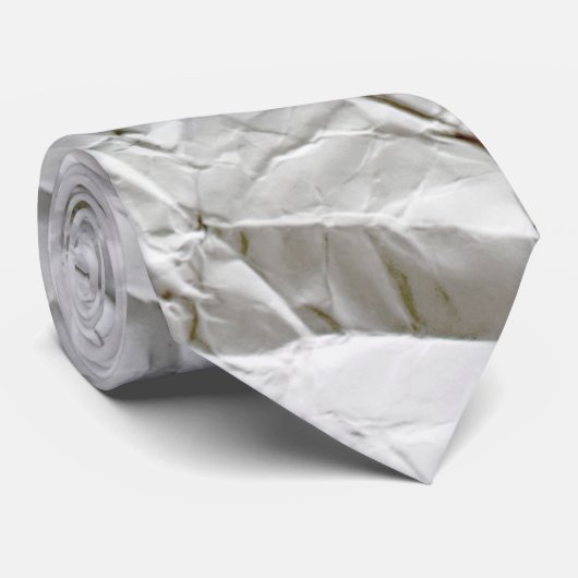 Grappig gerimpeld papier stropdas (Opgerold)