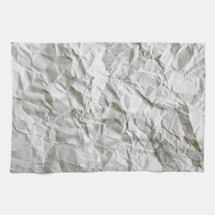 Grappig gerimpeld papier theedoek
