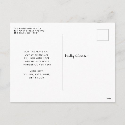 Grappig gerold met het toiletpapier kerstboom feestdagenkaart (Achterkant)