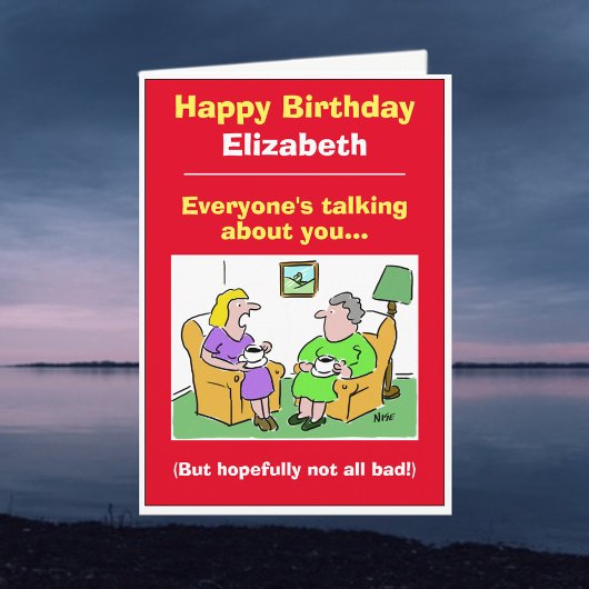 Grappig geruchten, roddels en gepraat over kaart