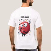 Grappig Geschenk met Zachte Crash Alien Karakter T-shirt (Achterkant)