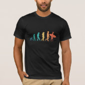 Grappig geschenk over de evolutie van de mens die  t-shirt (Voorkant)