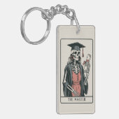 Grappig Geschenk voor Afgestudeerde Skelet Afgestu Sleutelhanger (Voorkant Links)