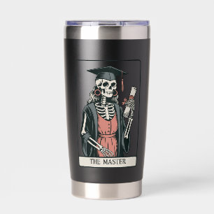 Grappig Geschenk voor Afgestudeerde Skelet Afstude Geïsoleerde Drinkbeker