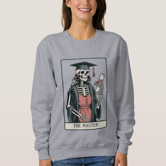 Grappig geschenk voor afgestudeerde skelet afstude trui (Voorkant)