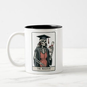 Grappig Geschenk voor Afgestudeerde Skelet Afstude Tweekleurige Koffiemok