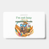Grappig geschenk voor capybara-liefhebbers, Cute c Badge (Achterkant)