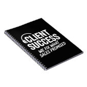 Grappig geschenk voor Client Success Manager Notitieboek (Rechterzijde)