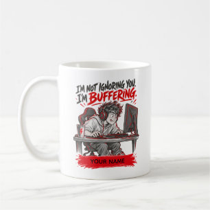 Grappig geschenk voor gamers met naam koffiemok