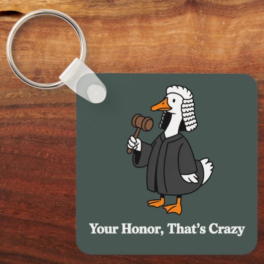 Grappig Geschenk voor Gans Advocaat Rechtsgeleerdh Sleutelhanger (Voorkant)