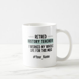 Grappig Geschenk voor Gepensioneerde Geschiedenisl Koffiemok