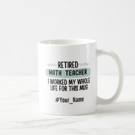 Grappig Geschenk voor Gepensioneerde Wiskundeleraa Koffiemok