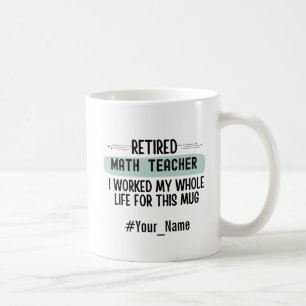 Grappig Geschenk voor Gepensioneerde Wiskundeleraa Koffiemok