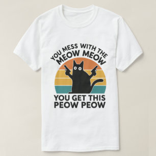 Grappig Geschenk voor Kattenliefhebbers – Meow Meo T-shirt