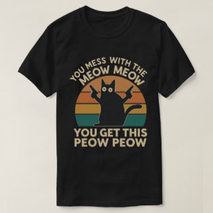 Grappig Geschenk voor Kattenliefhebbers – Meow Meo T-shirt