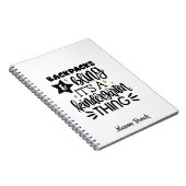 Grappig geschenk voor kleuters: gepersonaliseerd n notitieboek (Rechterzijde)