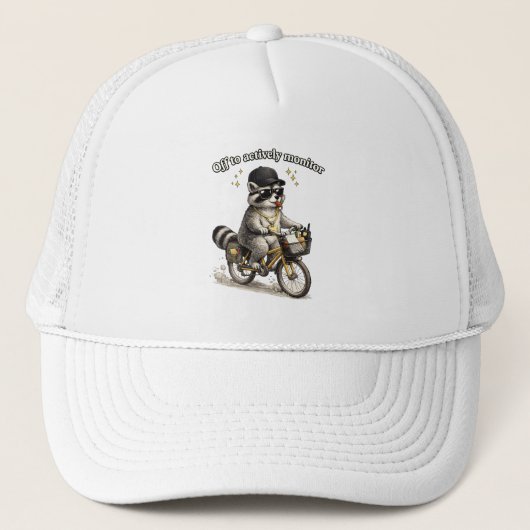 Grappig Geschenk voor Leraar Wasbeer Waardering Trucker Pet (Voorkant)