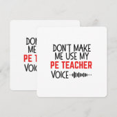 Grappig Geschenk voor LO Leraar Kaart (Voorkant / Achterkant)