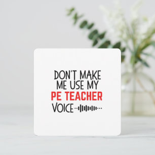 Grappig Geschenk voor LO Leraar Kaart