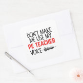 Grappig Geschenk voor LO Leraar Vierkante Sticker (Envelop)