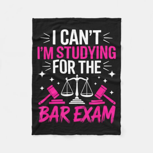 Grappig Geschenk voor Rechtenstudent - Kan niet St Fleece Deken (Voorkant)