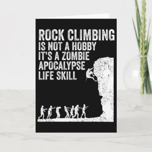 Grappig geschenk voor rotsklimmers voor mannen vro kaart