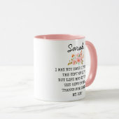 Grappig Geschenk voor Schoondochter, Gepersonalise Mok (Voorkant rechts)