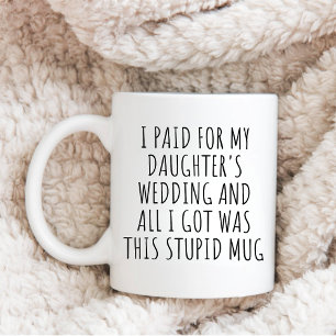 Grappig Geschenk voor Vader van de Bruid, Trouwcad Koffiemok