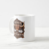 Grappig Geschenk voor Vertrekkende Baas Westerse L Koffiemok (Voorkant links)
