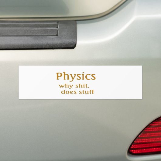 Grappig geschenken bumpersticker (Op auto)