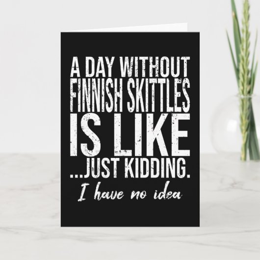 Grappig geschenkidee voor Finse Skittles Kaart (Voorkant)