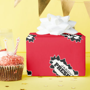 Grappig gescheurd gat ontwerp gepersonaliseerde Fe Cadeaupapier
