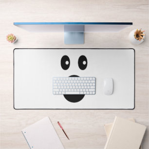 Grappig Geschokt Gezicht Emoji Minimalistische Car Bureaumat