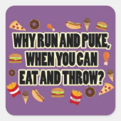 Grappig geschoten, discuswerper Stickers cadeau (Voorkant)