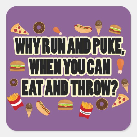 Grappig geschoten, discuswerper Stickers cadeau (Voorkant)